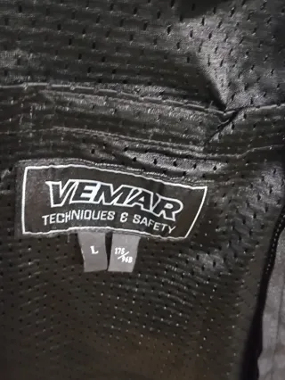 Chaqueta Moto vemar Talla L Negra Nueva con protec