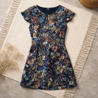 Vestido Kenzo floral azul multicolor