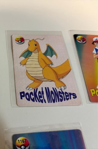 Cartas Pokémon Pocket Monsters Vintage antiguos