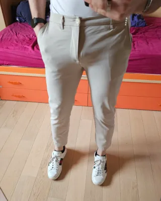 Pantaloni eleganti beige Block Eleven uomo (tg.44)