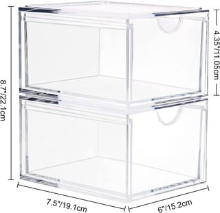 Ecoseao apilado cajón de almacenamiento de cosméti