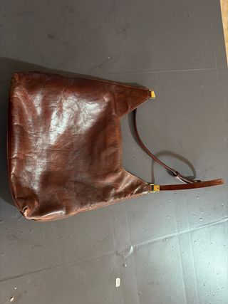 Borsa The Bridge in pelle marrone