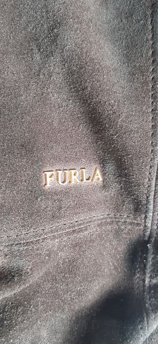 Bolso de ante Furla marrón