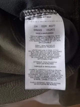 Forro polar Columbia media cremallera talla S