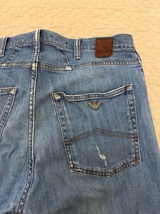 Vaqueros Armani Hombre Azules