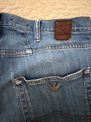 Vaqueros Armani Hombre Azules