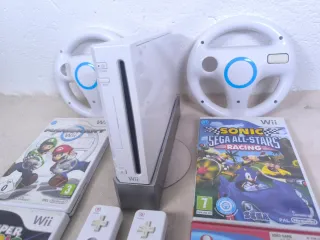 Nintendo Wii con juegos y accesorios