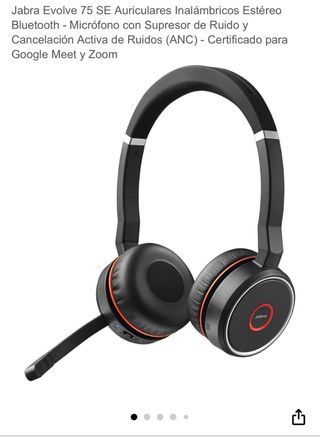 Auriculares Bluetooth Jabra Negros y Rojos