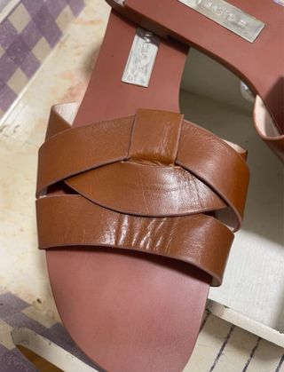 Sandalias Zara Piel Marrón