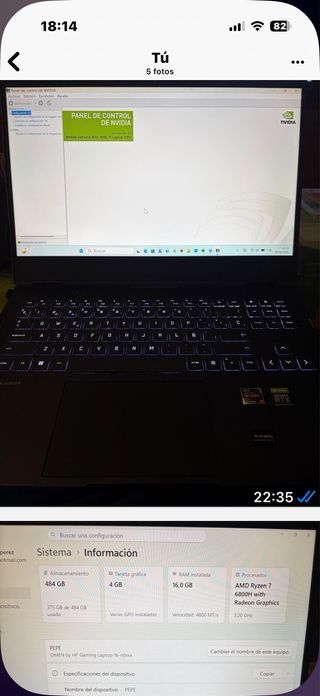 Ordenador Portátil HP OMEN Negro