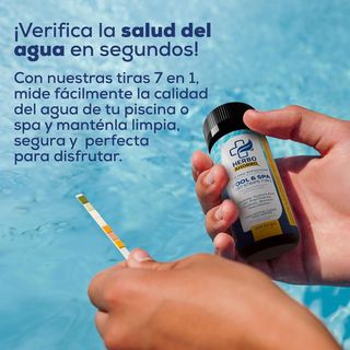 Tiras Reactivas 7 en 1 para Piscina y Spa – Medido