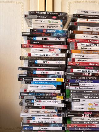 100 pezzi - ps2 ps3 ps4 Nintendo ds 3ds Xbox dvd