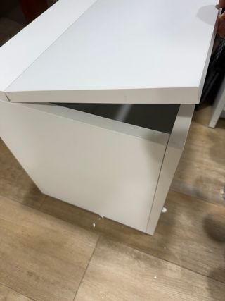 Arcón / Banco madera laminada en blanco