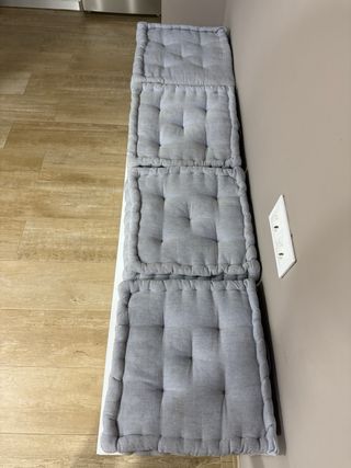 Arcón / Banco madera laminada en blanco