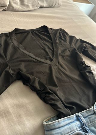 Conjunto Stradivarius: Jeans y Top Negro