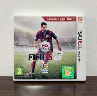 Nintendo 2DS Console Nera/Blu + FIFA 15 Completo