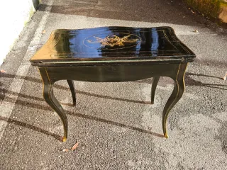 Tavolino antico Boulle intarsi ottone