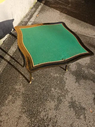 Tavolino antico Boulle intarsi ottone