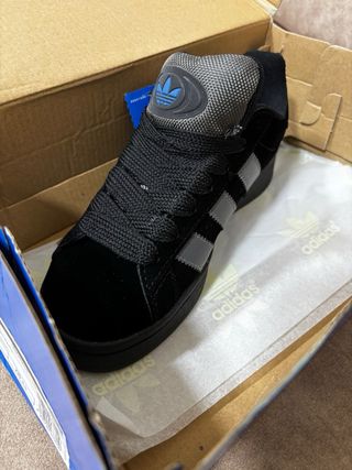 Adidas Campus Zapatillas Negras y Grises Mujer