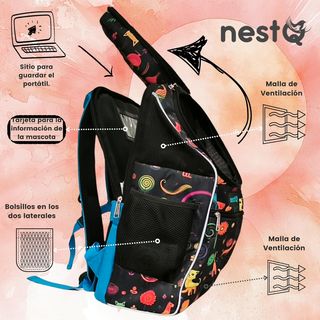 Mochila para Mascotas Pequeñas hasta 3kg