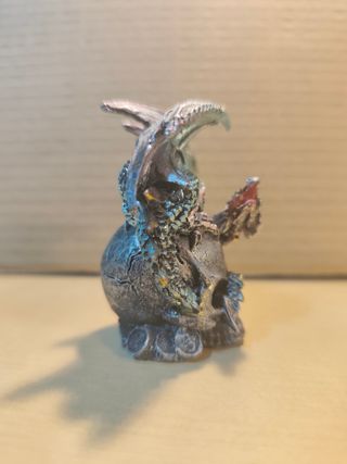 Figura dragón azul fantasía