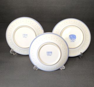 3 Pratos Bago de Arroz Dragão Porcelana China Maca