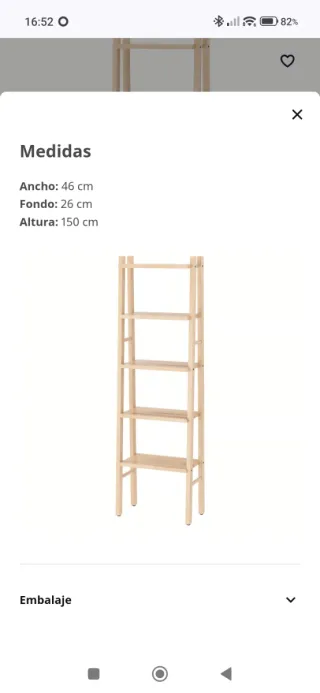 Estanteria IKEA Vilto 46x150cm