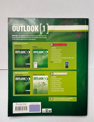 student’s book outlook 1ºback