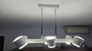 Lámpara Salón 6 Focos Dobles