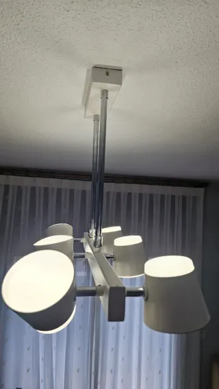 Lámpara Salón 6 Focos Dobles