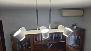 Lámpara Salón 6 Focos Dobles