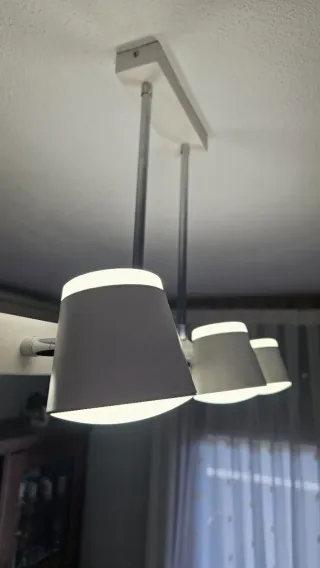 Lámpara Salón 6 Focos Dobles