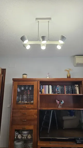 Lámpara Salón 6 Focos Dobles