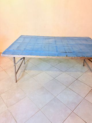 6 Tavoli pieghevoli in alluminio e vetroresina