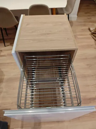 Armario Cocina con Estantes Metálicos