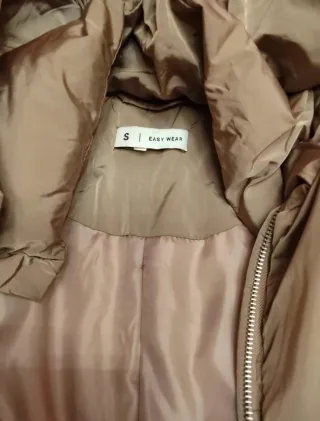 Cazadora acolchada beige/marrón