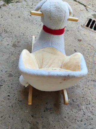 Triciclo y balancín de oveja para niños