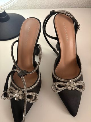 Tacones AZALEA WANG Negro/Plata