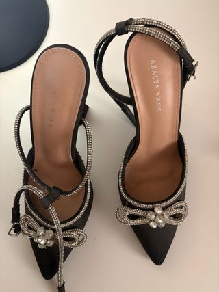 Tacones AZALEA WANG Negro/Plata