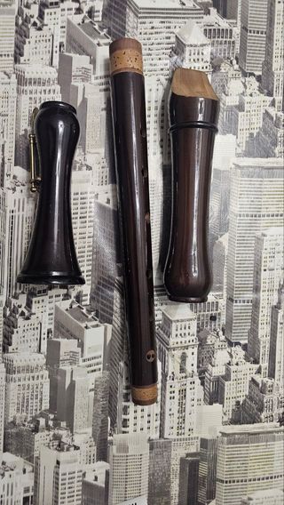 Flauta dulce tenor Mollenhauer antigua