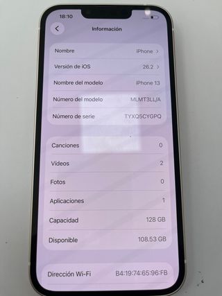 iPhone 13 128GB Blanco