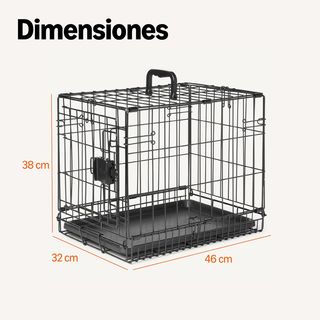 Amazon Basics Jaula Metálica Plegable y Resistente