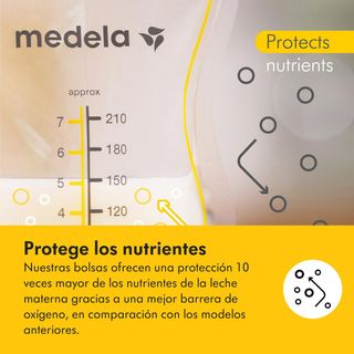 Medela bolsas de almacenamiento de leche materna E