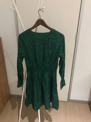 Vestido Kling Verde Lunares Talla M