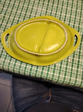 Antipastiera ceramica dipinta a mano