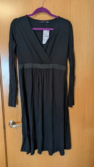 Vestido premamá y lactancia negro