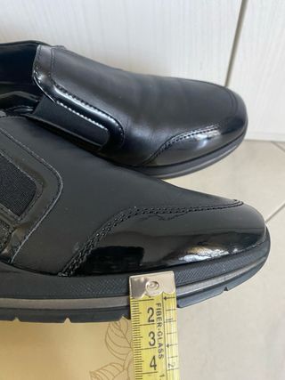 Mocassini neri donna con zeppa n.39 Paquita