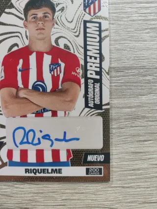 Autografo original premium Riquelme Adrenalyn 2024