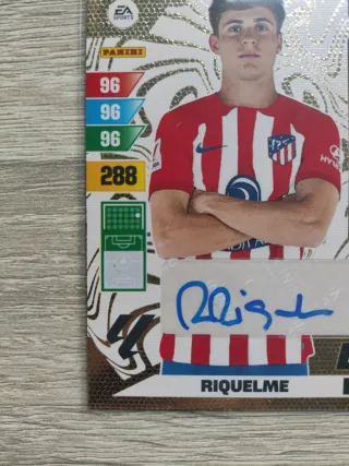 Autografo original premium Riquelme Adrenalyn 2024