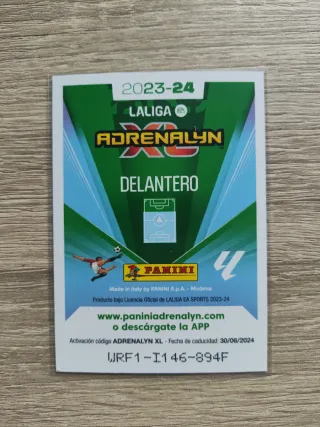 Autografo original premium Riquelme Adrenalyn 2024